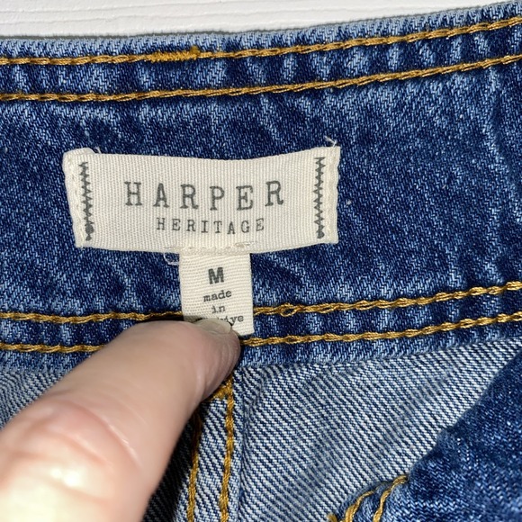 Denim Skirt Harper Heritage Sz Medium - Picture 3 of 3